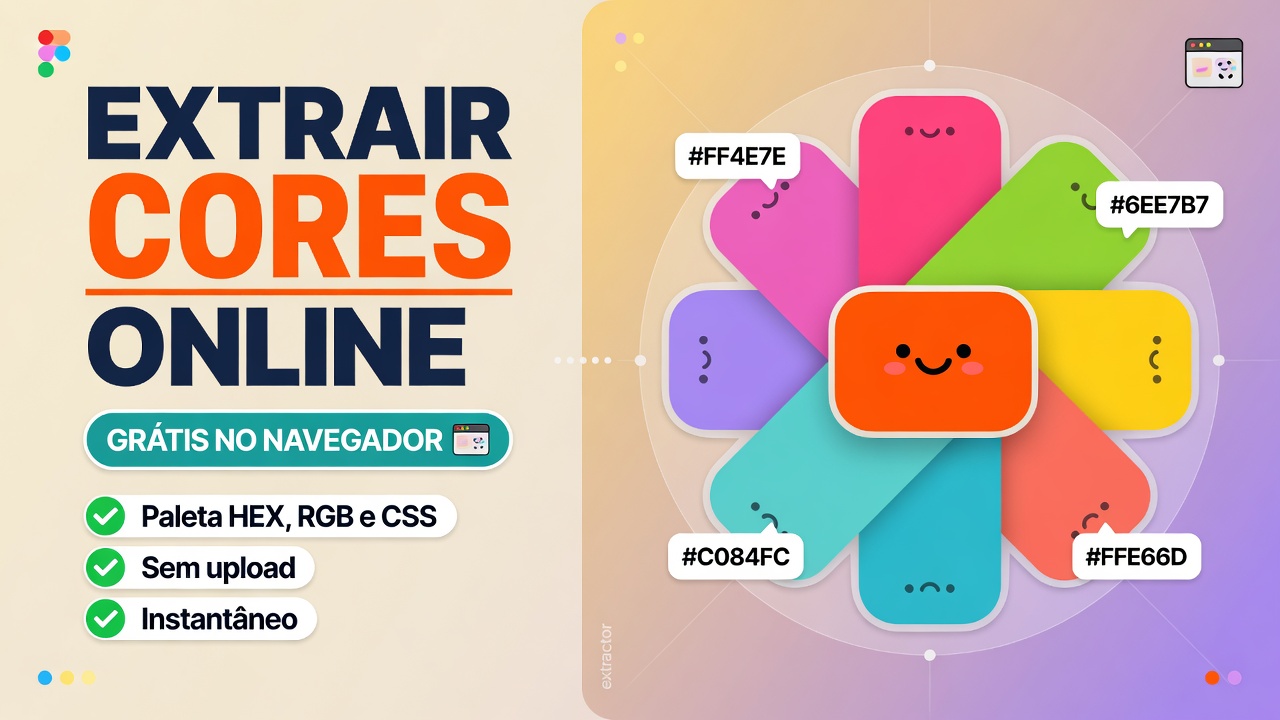 Extrair Cores da Imagem Online - Gerador de Paleta HEX e RGB